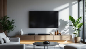A photograph of a sleek