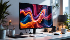 A photograph of a sleek