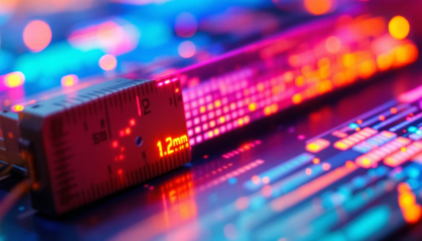 A photograph of a close-up shot of an led display showcasing vibrant colors and intricate pixel details