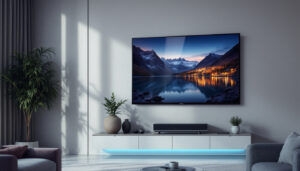 A photograph of a sleek