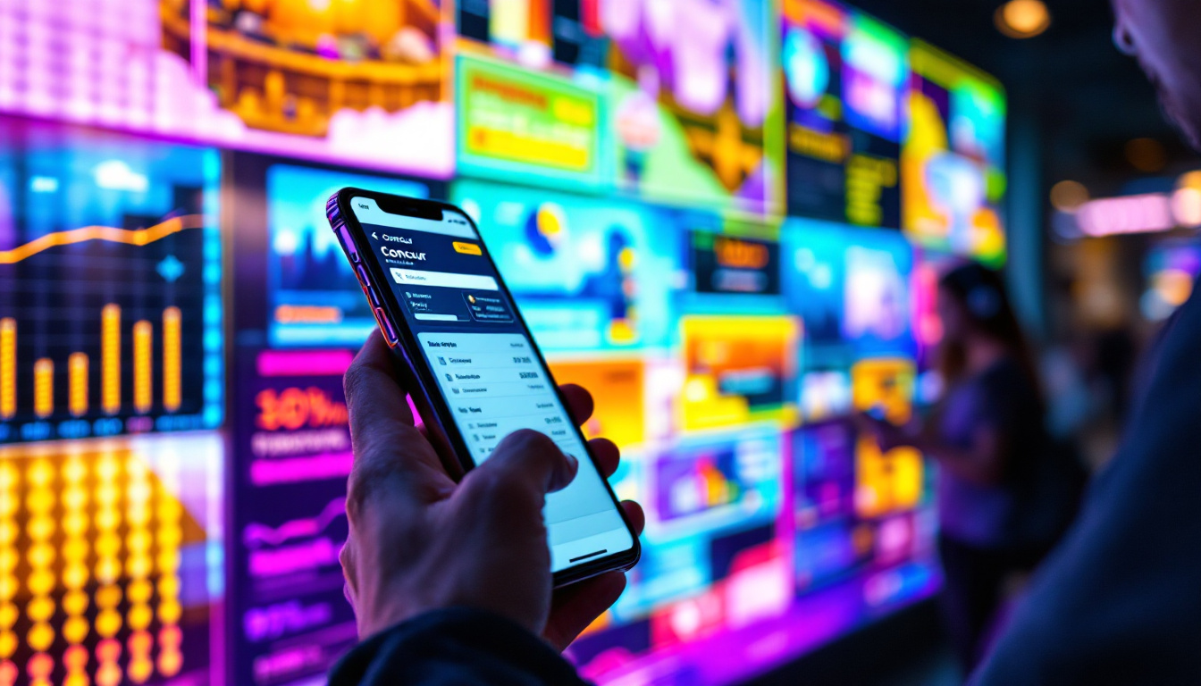 A photograph of a person using the concur mobile app on a smartphone