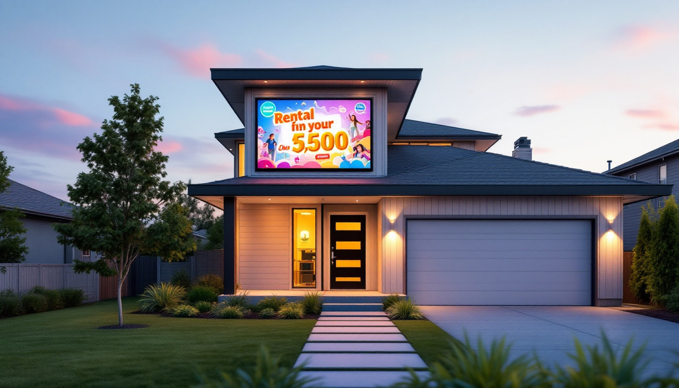 A photograph of capture a photograph of a modern rental house in beaverton