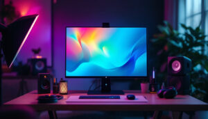 A photograph of a sleek