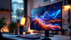 A photograph of a sleek