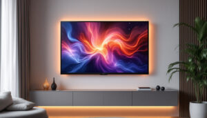 A photograph of a sleek
