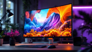 A photograph of a sleek