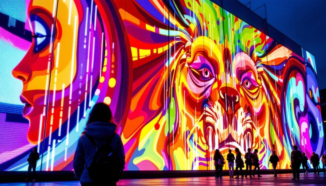 A photograph of capture a photograph of the vibrant led display in hillsboro