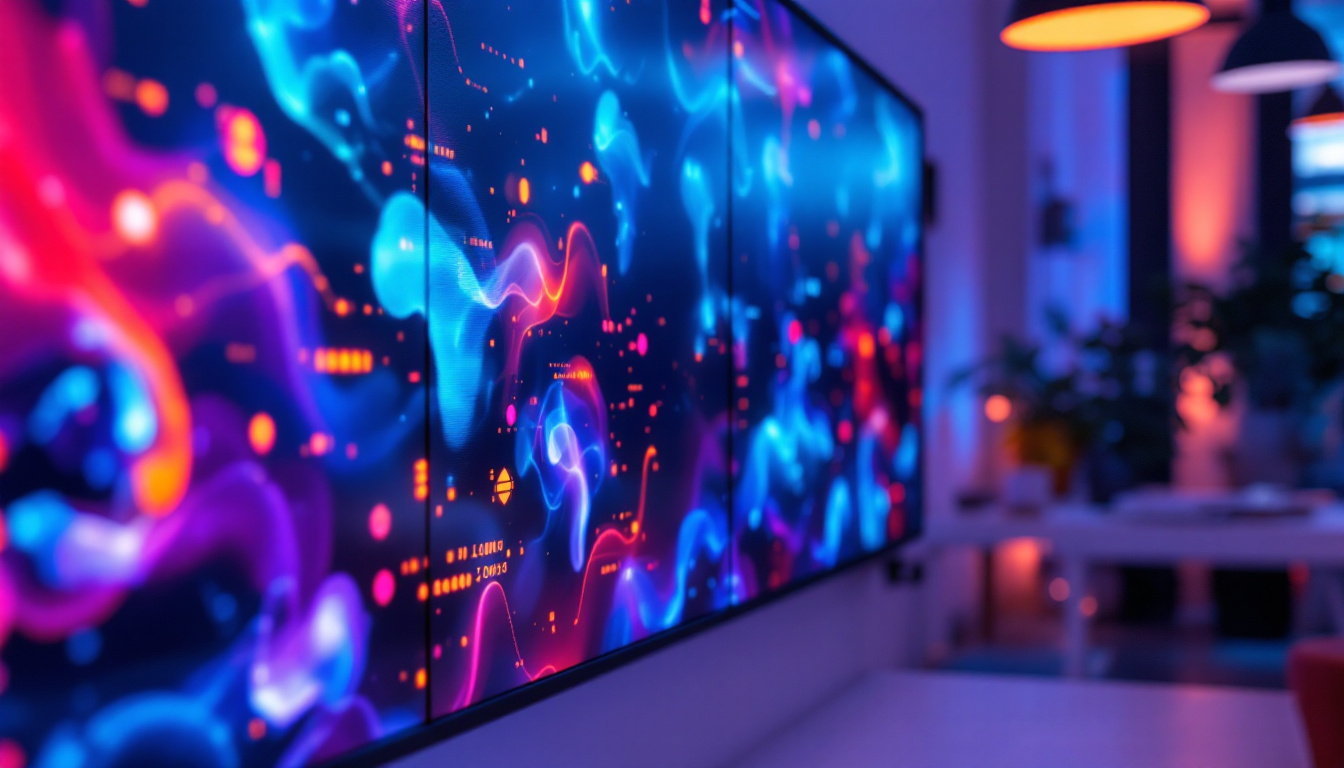 A photograph of a vibrant 2.5mm led wall in action