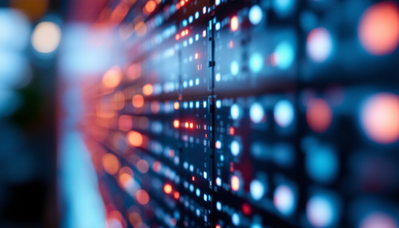 A photograph of a close-up shot of an led wall display showcasing its pixel pitch