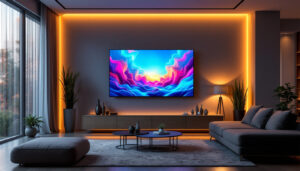 A photograph of a sleek