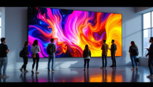 A photograph of a vibrant
