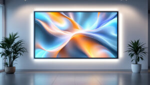 A photograph of a sleek