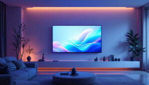 A photograph of a sleek