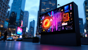 A photograph of a vibrant