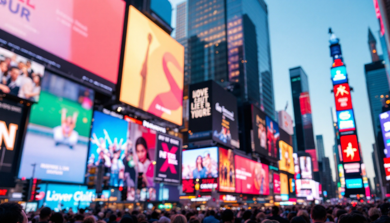 A photograph of capture a photograph of the vibrant times square