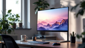 A photograph of a sleek
