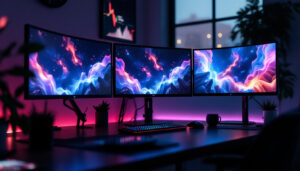 A photograph of a sleek