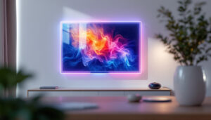 A photograph of a sleek