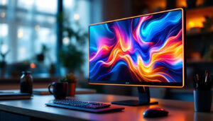 A photograph of a sleek