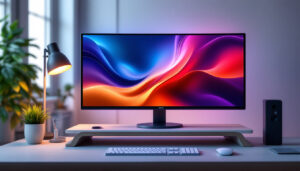 A photograph of a sleek