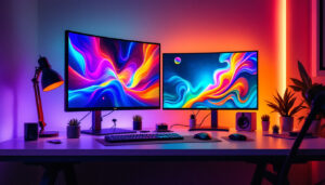 A photograph of a vibrant