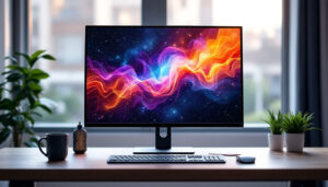 A photograph of a sleek