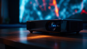 A photograph of a sleek