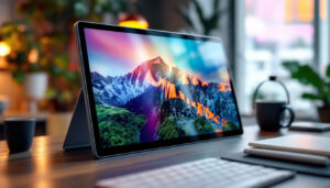 A photograph of a sleek