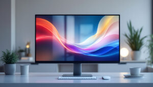 A photograph of a sleek