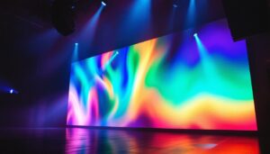 A photograph of capture a photograph of the novastar tb50 led display in a dynamic setting