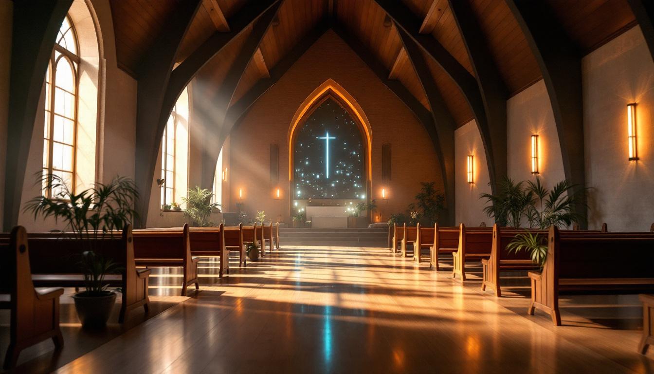 A photograph of the transformed interior of the remodeled church
