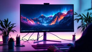 A photograph of a sleek