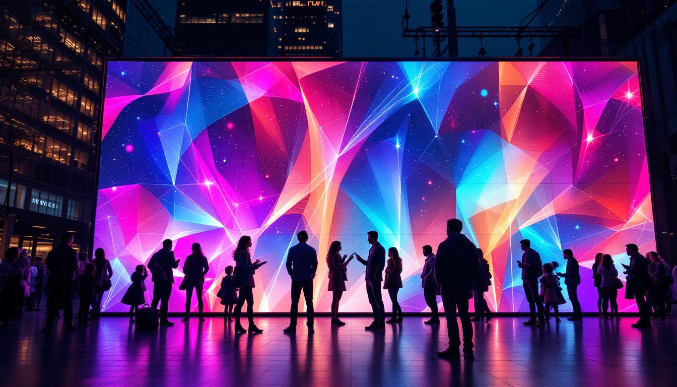A photograph of a vibrant