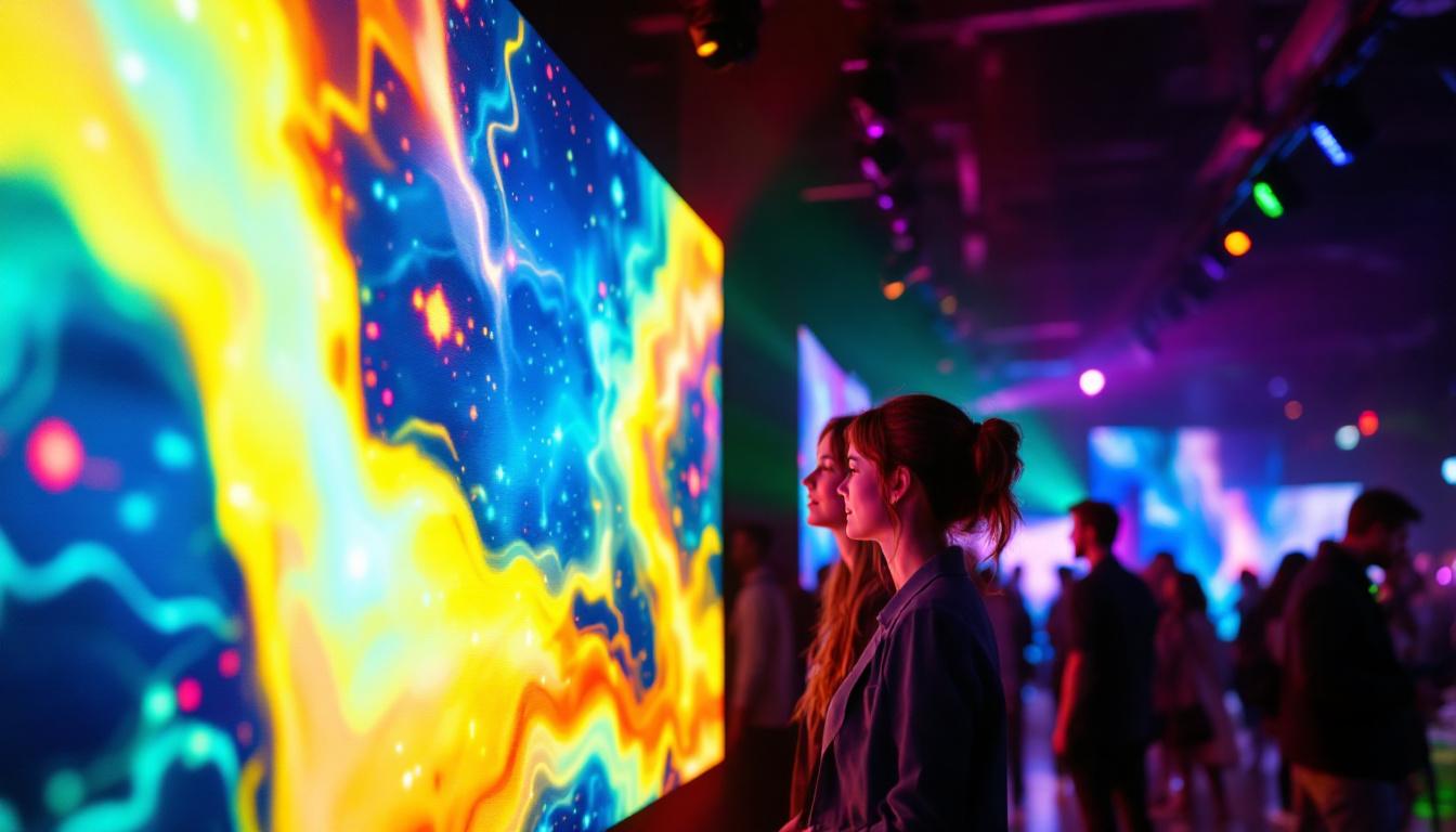 A photograph of a vibrant