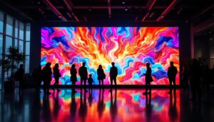 A photograph of a vibrant