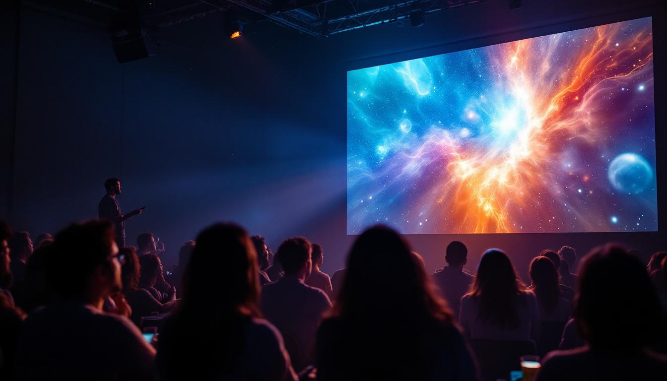 A photograph of a vibrant