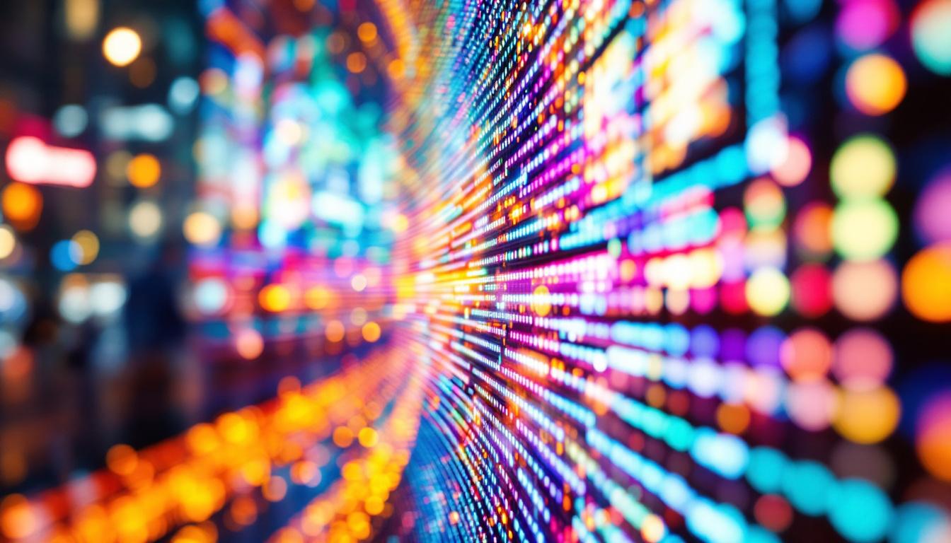 A photograph of a vibrant