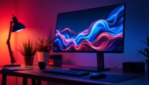 A photograph of a sleek