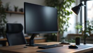 A photograph of a sleek