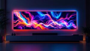 A photograph of a sleek