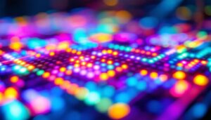 A photograph of a vibrant