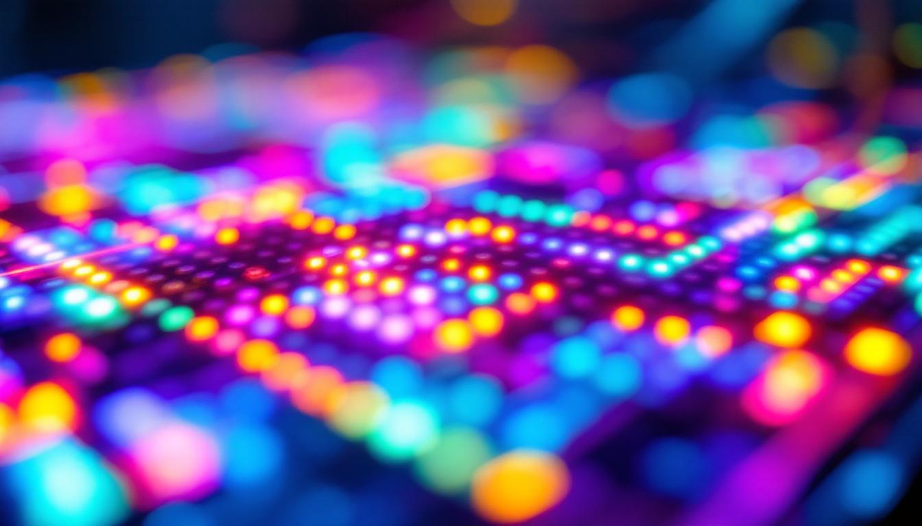 A photograph of a vibrant
