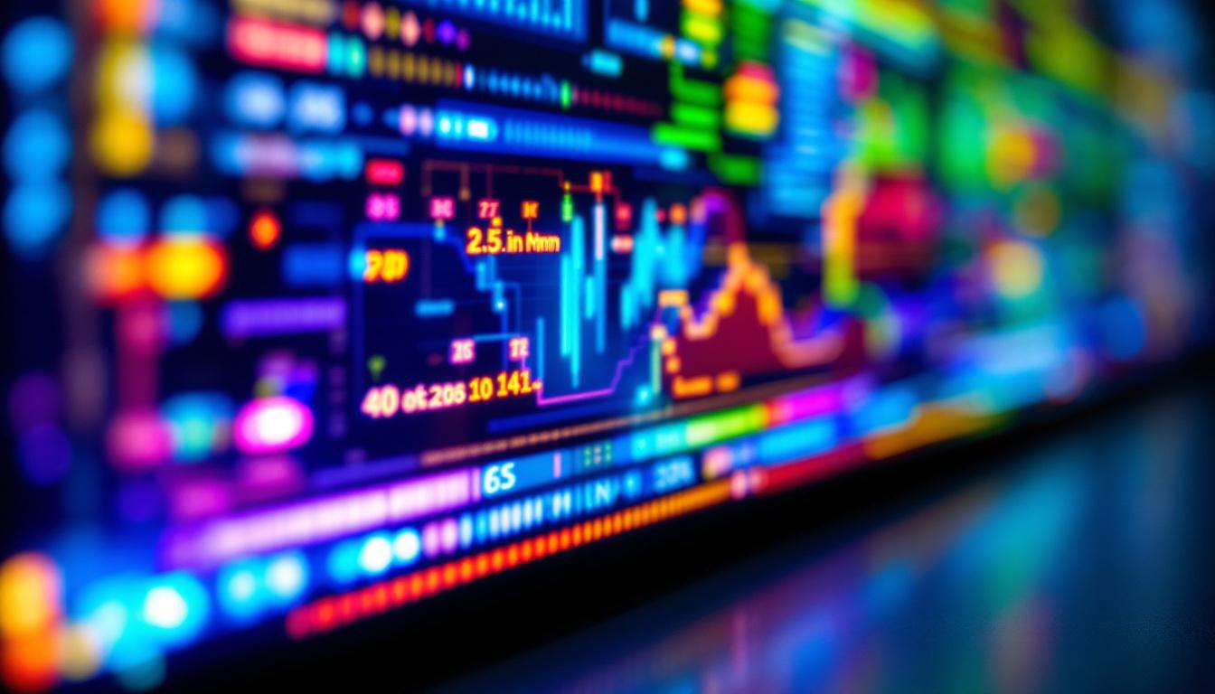 A photograph of a close-up shot of an led display showcasing vibrant colors and intricate details