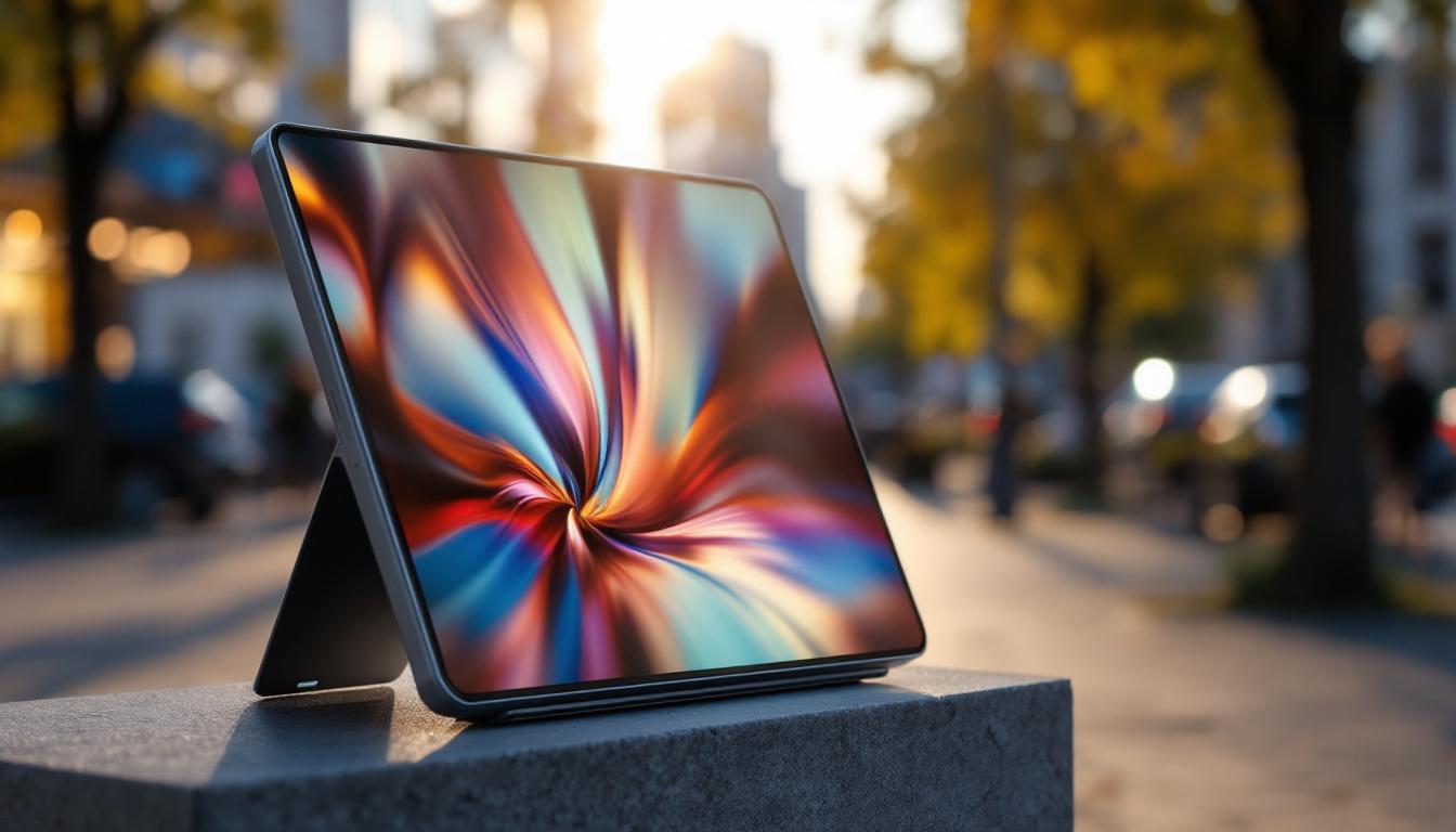 A photograph of a sleek