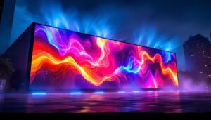 A photograph of a vibrant