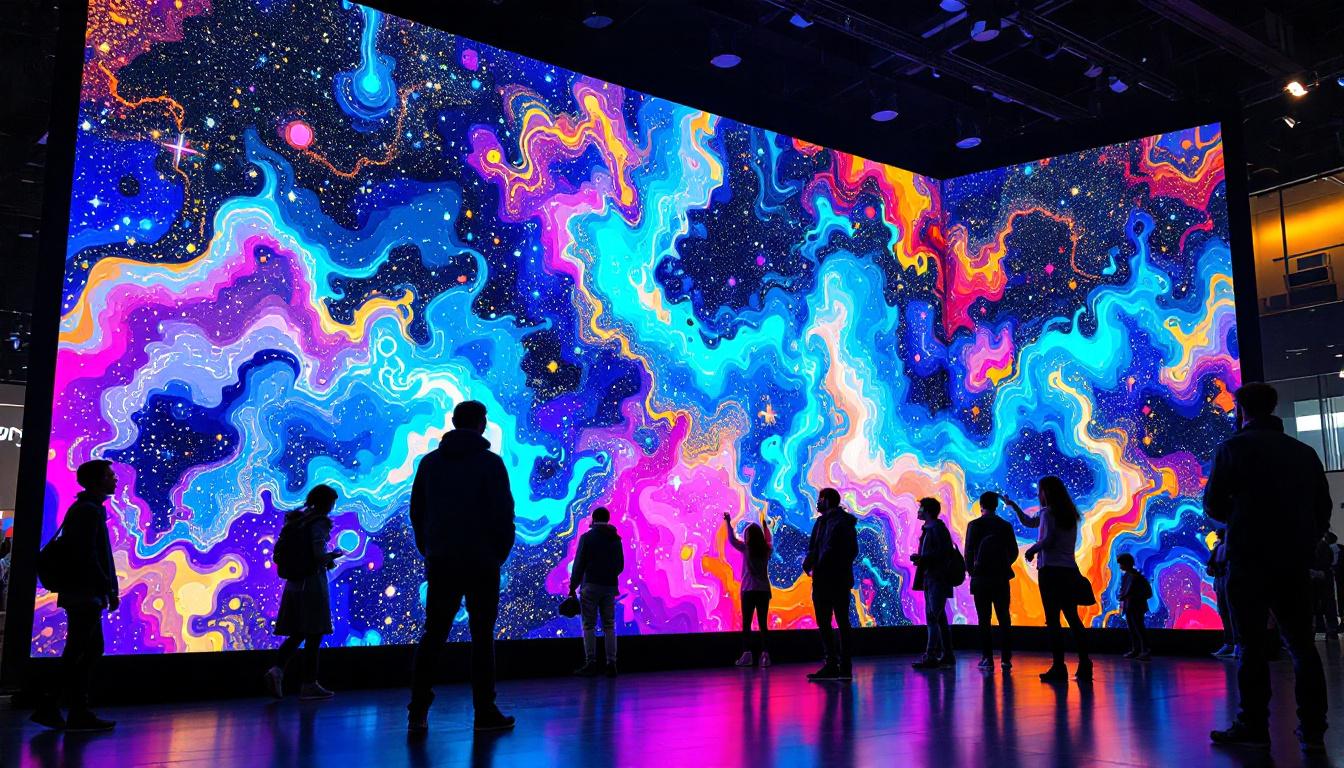 A photograph of a vibrant