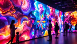 A photograph of a vibrant