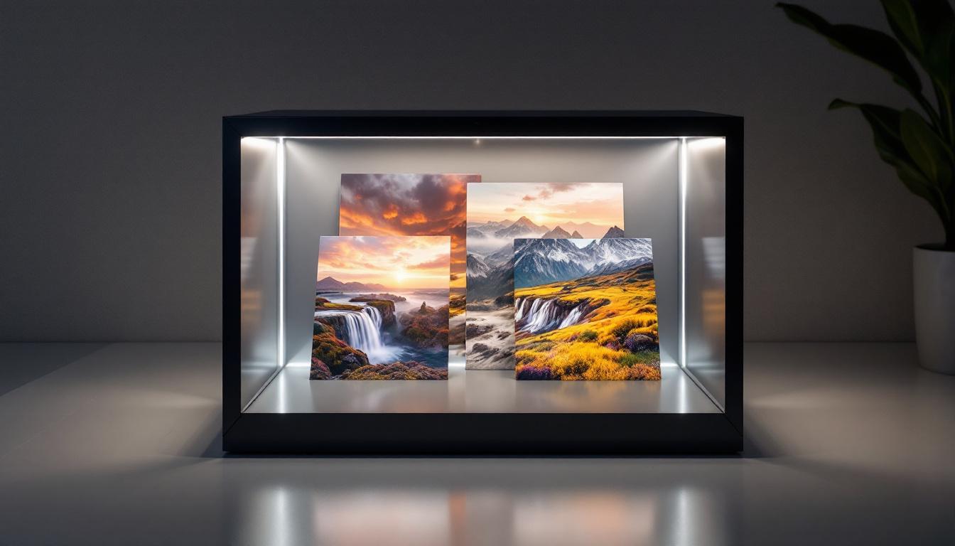 A photograph of a sleek