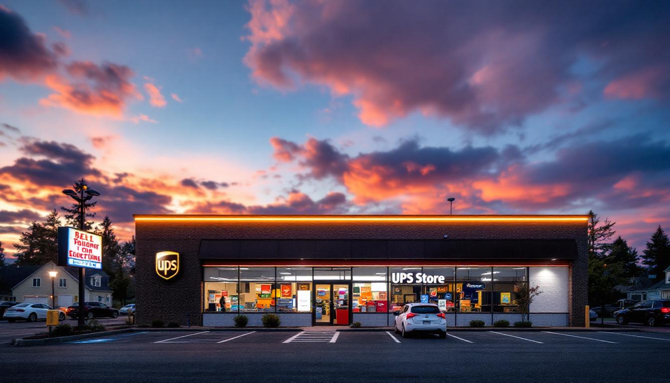 A photograph of capture a photograph of the ups store in hillsboro