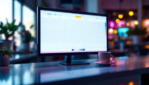 A photograph of a sleek